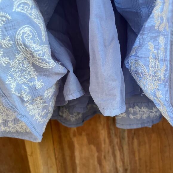 Chelsea & Violet Women's Embroidered Periwinkle Babydoll Dress Size M. NEW - Picture 7 of 11